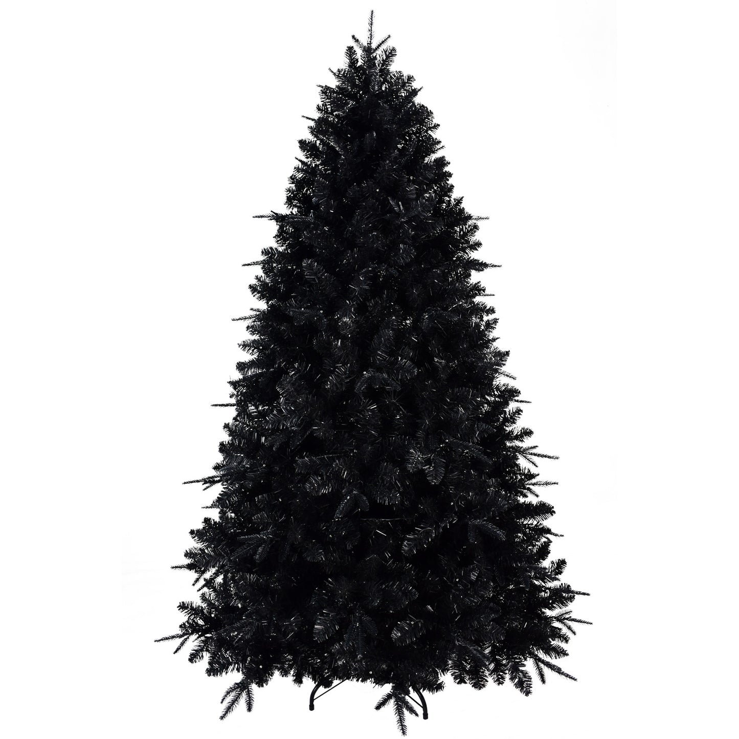 Pre-lit Black Christmas Tree With White Lights