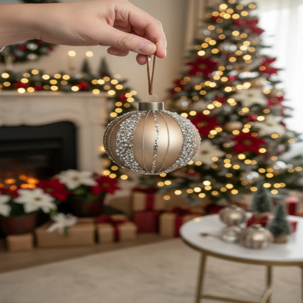 Christmas Tree Glass Ball Ornaments 4PCS