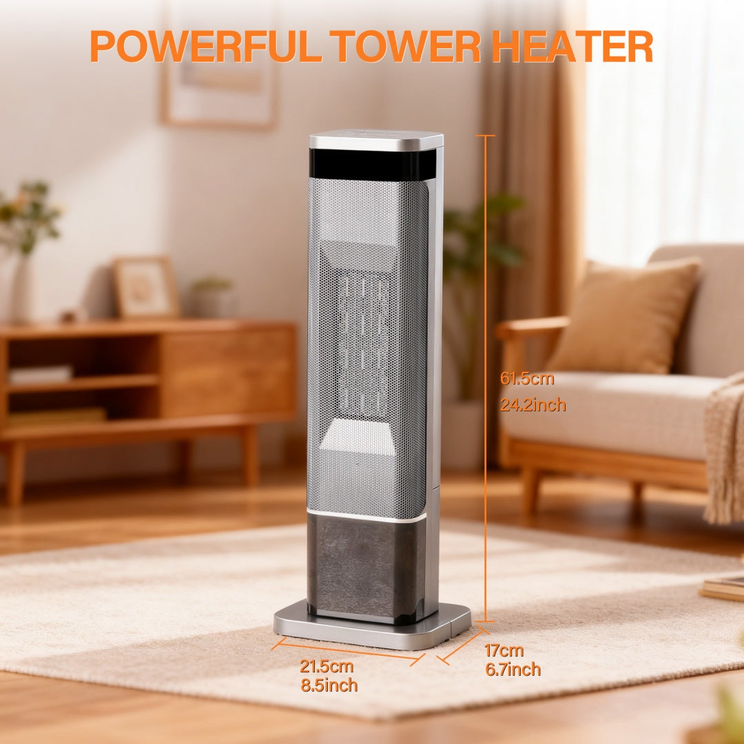 Space Heater For Indoor Use, Portable With 7 Light Colors