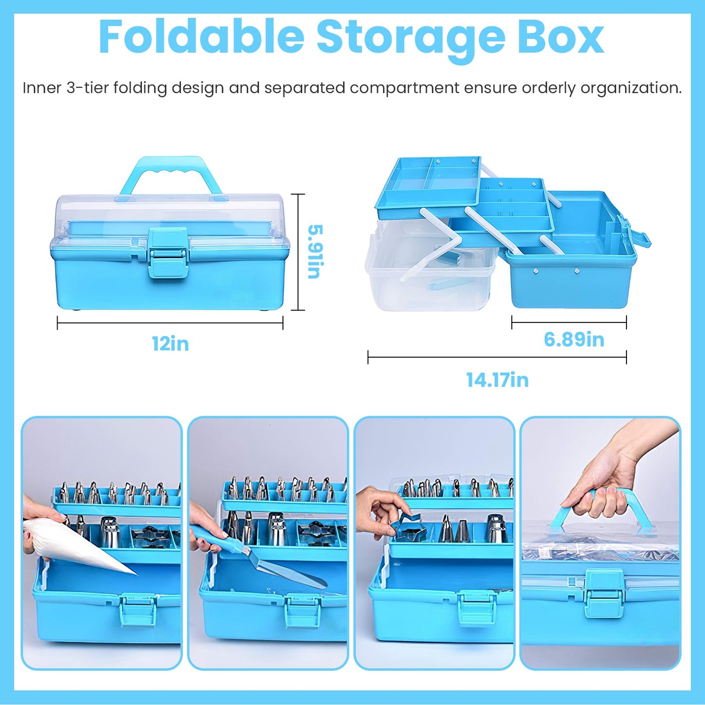 Cake Decorating & Baking Accessories, 236 Pcs With Storage Box